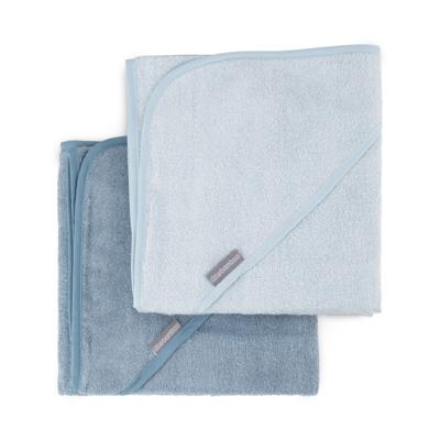 Little Bamboo Hooded Towel 2 Pack Retro Blue | Baby Bunting AU