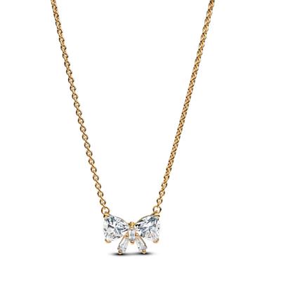 Sparkling Bow Necklace - PandoraShop Online