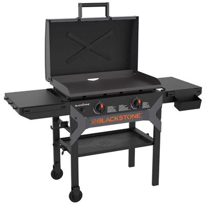 Blackstone 2-Burner Propane Outdoor Griddle with Hood in Black 8093915 - The Home Depot