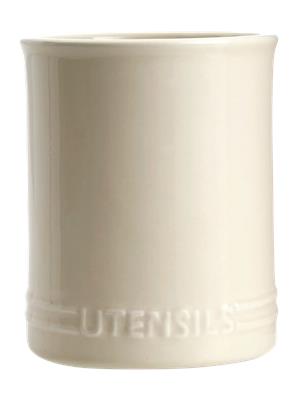 Cream Ceramic Kitchen Utensil Holder 12.2X14.8Cm – PEP Online
