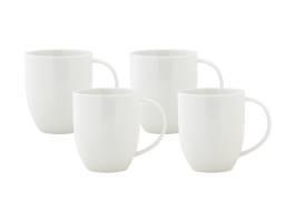 Maxwell & Williams White Basics Diamonds Coupe Mug 420ML Set of 4 Gift Boxed
 – Maxwell & Williams SA