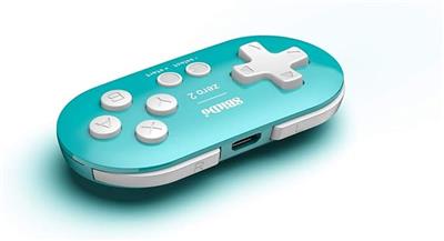 8Bitdo Zero 2 Bluetooth Gamepad Keychain Sized Mini Controller for Switch, Windows, Android, macOS & Raspberry Pi(Turquoise Edition) : Amazon.co.uk: P
