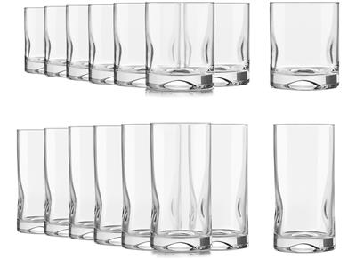 Libbey Impressions 16pc Tumbler Glassware Set, Dishwasher Safe, 8pc x 12-oz and 8pc x 17-oz | Canadian Tire