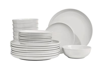 MASTER Chef Stoneware Dinnerware Set, Serves 8, 24-pc, White | Canadian Tire