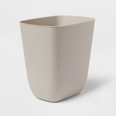 3gal Open Vanity Waste Basket Gray - Brightroom™: Compact Plastic Indoor Trash Can, Matte Finish, Small Size, 3 Gallon Capacity : Target