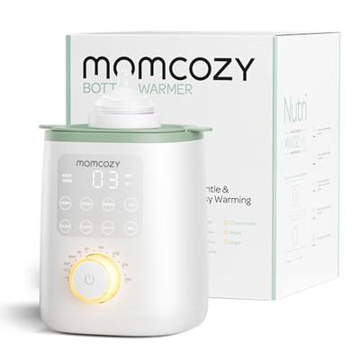 Momcozy Baby Bottle Warmer for Breast Milk Formula Food, Fullest Nutrients Preserved, Fast Heat, Night Light for Nighttime Breastfeeding, One-Touch Ea