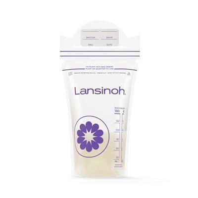 Lansinoh Breastmilk Storage Bags, 200 Count Value Pack, Baby Essentials, Leak-Proof, Fast Freeze & Thaw Breast Milk Bags for Baby Bottle Feeding, Stre