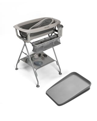 Baby Bath & Changing Mat Set in Grey with Bath Stand & Cradle • Twistshake