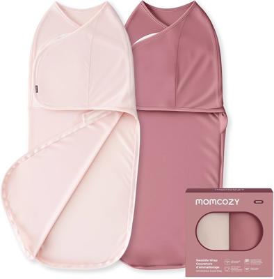 momcozy Swaddles for Newborns 0-3 Months, Quiet Fastener Swaddle Wrap, Easy for New Parents, Reduces Startle Reflex, 2-Pack, Bloom : Amazon.co.uk: Bab