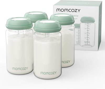 Amazon.com : Momcozy Natural Baby Bottle, Wide-Neck, BPA Free Breast Milk Container, Storage Collection Bottle for Fridge & Milk Cooler, Breastfeeding