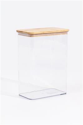 Storage Jar With Bamboo Lid, 830ml