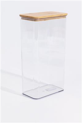 Storage Jar With Bamboo Lid, 1100ml