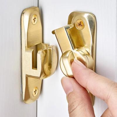 Litensh Flip Door Latch Lock, 90/180 Degree Right Angle Barn Door Gate Latches Lock Zinc Alloy Hardware Bold Thickened Anti-Rust Door Sliding Door Lat