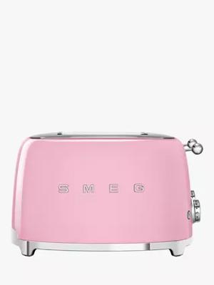 Smeg TSF03 4 Slice Toaster, Pink