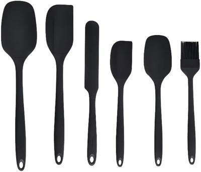 Premium 6-Piece Black Silicone Kitchen Utensil Set – Heat-Resistant Spatulas & Baking Tools – BPA-Free, Non-Stick & Dishwasher Safe : Amazon.co.za: Ho