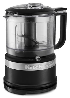KitchenAid Compact Food Chopper with Dishwasher Safe Parts, Black
