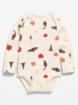 Printed Long-Sleeve Ribbed Bodysuit for Baby | Old Navy