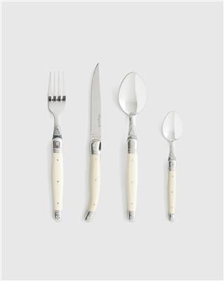 Jean Dubost Laguiole Flatware Set in Ivory