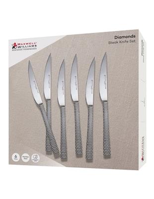 Maxwell & Williams Diamonds Steak Knife Set of 6 Pieces Gift Boxed | MYER