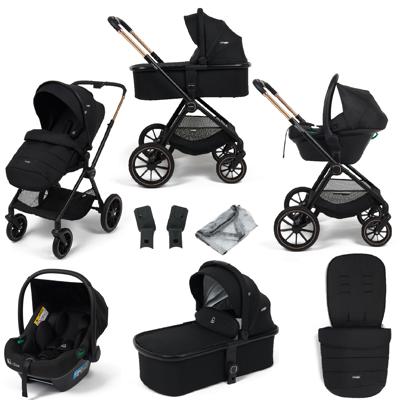 Puggle Santiago Special Edition Travel System Bundle – Black | The Nursery Store