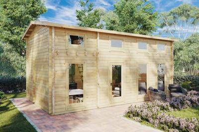 Large Garden Log Cabin with Loft Sweden 35m²- Summerhouse24