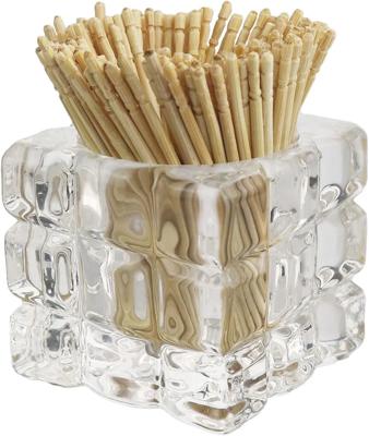 Toothpick Holder with 200 Bamboo Toothpicks