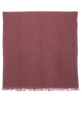 Maroon Waffle Turkish Towel | Lightweight Beach Towel