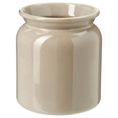 BRUGDHAJ utensil holder, beige, 15 cm - IKEA