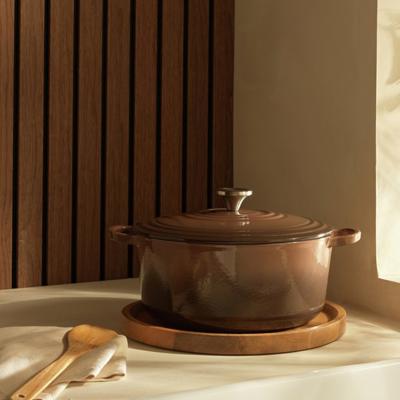 Buy Habitat 5.3 Litre Cast Iron Casserole Dish - Chocolate | Oven and casserole dishes | Argos