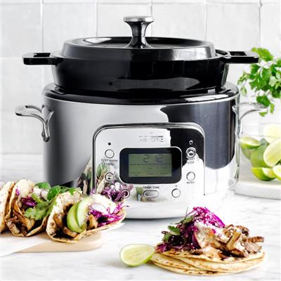 All-Clad Cast Iron Electric Slow Cooker - 5-Qt. | Williams Sonoma