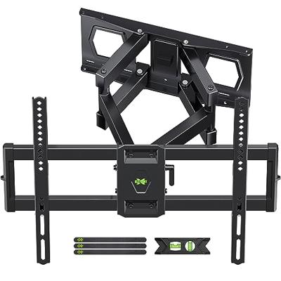 Full Motion TV Wall Mount for Most 37-84 Flat Screen TV, Swivel or Tilt TV Wall Bracket with Dual Articulating Arms, for 12-16 Wood Studs, Max VES
