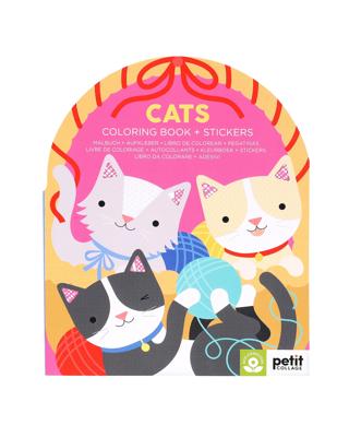 Colouring Book with Sticker Cats – Kidstuff