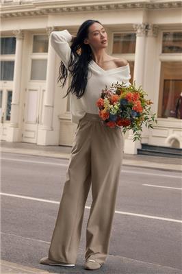 Suit Up Trouser (Regular) - Gravel | ALO