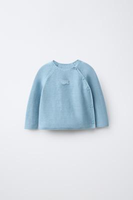 KNIT JUMPER WITH FISH APPLIQUÉ - Light turquoise | ZARA United Kingdom
