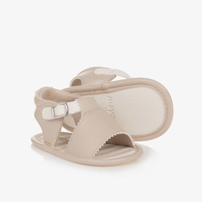 Mayoral Newborn - Baby Beige Pre-Walker Sandals | Childrensalon Outlet