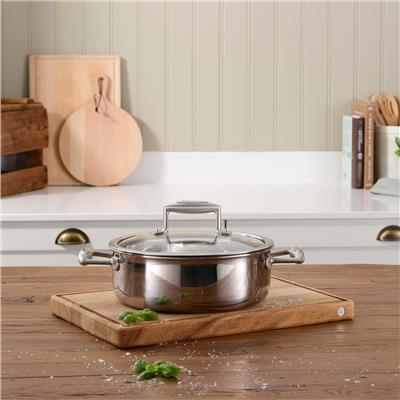 Elite Tri-Ply Shallow Casserole Dish & Lid | ProCook