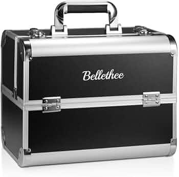 Makeup Case Cosmetic Box Organiser for Travel - 3 Tier - Aluminum Makeup Storage Box for Girls Makeup Artist, Craft, Toiletry : Amazon.co.za: Beauty