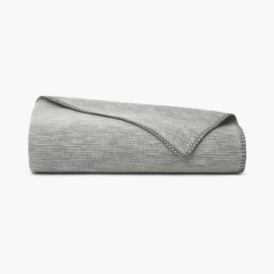 Organic Cotton & Wool Throw - Charcoal · Under The Canopy