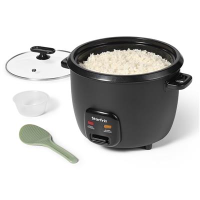 Starfrit Electric Rice Cooker – 20 Cups – Ceramic Non-Stick Coating Without PFAS – Steamer Basket, Measuring Cup & Service Spoon - 700 Watts - Walmart