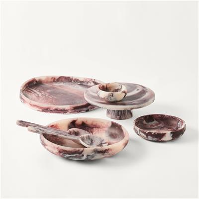 Milano Burgundy Resin Servingware | Adairs