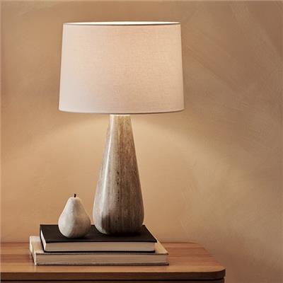 Marlow Marble Teardrop Table Lamp | The White Company