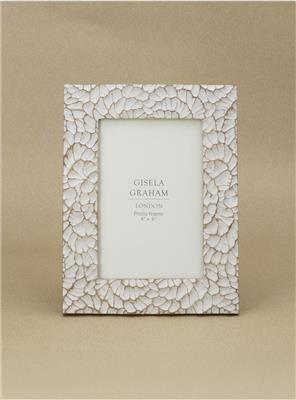 Picture Frame (4x6) - Taupe Frill