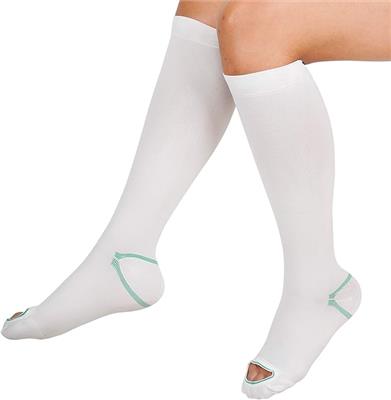 invera Anti Embolism Compression Stockings, Knee High Unisex Ted Hose Socks 15-20 mmHg Moderate Level, White, M (1 Pair) : Amazon.co.uk: Health & Pers