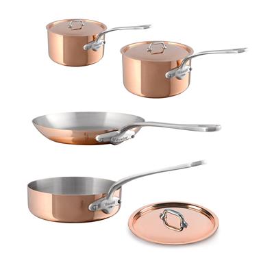 Mauviel M150S 4 Piece Cookware Set with Copper Lids | Borough Kitchen