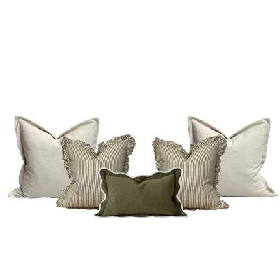 The Rustic Olive Cushion Combination • Ellenvale Interiors