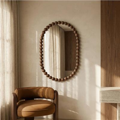 Ashby Oval Wall Mirror, Walnut | Cult Furniture – Cult Furniture