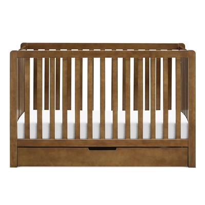 Couchette Convertible 4-en-1 Colby avec Tiroir Gigogne - Noyer