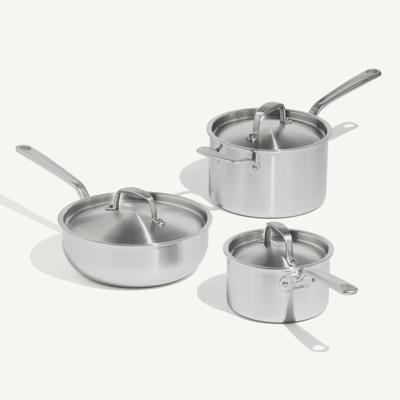 Stainless Saucepan Set – Made In Cookware - UK