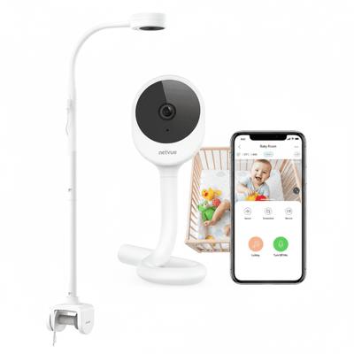 Netvue Peekababy Baby Camera Monitor, Wireless, 4-in-1 Crib Mount, Sleep Analysis, Two-Way Talk - Walmart.com