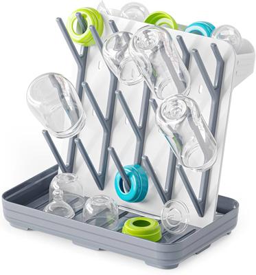 SpaceAid Baby Bottle Drying Rack with 20 Hooks, Space Saving Kitchen Bottles Rack Dryer, Vertical Baby Bottle Holder Organizer for Countertop Storage